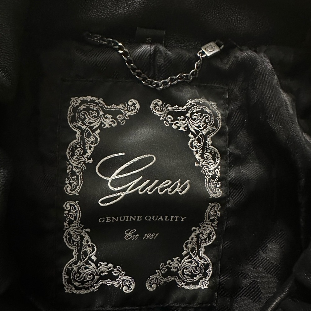 Guess vintage Black leather Jacket